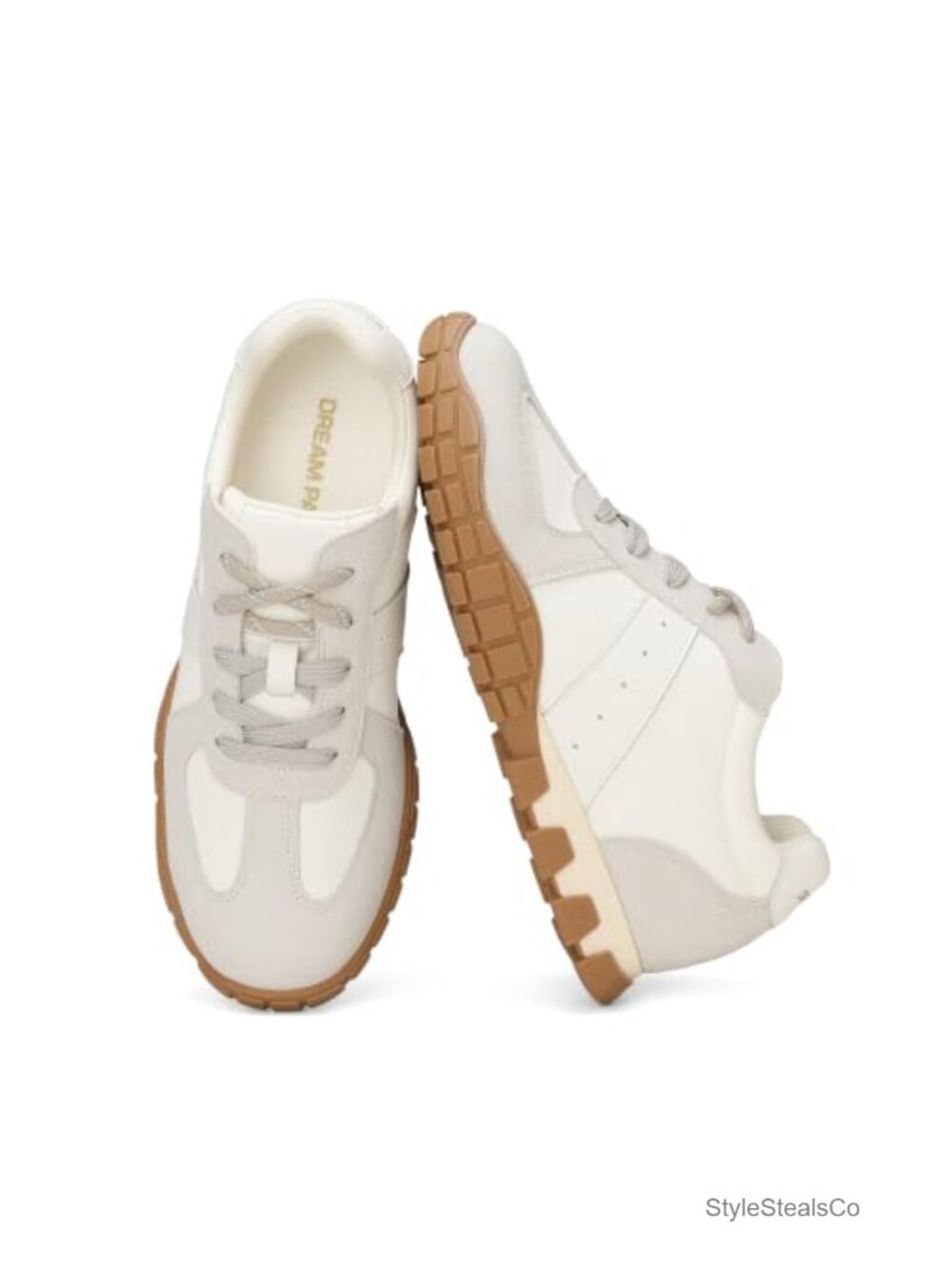 Women's Retro Sneakers Walking Tennis Shoes Cushioned Lace-Up